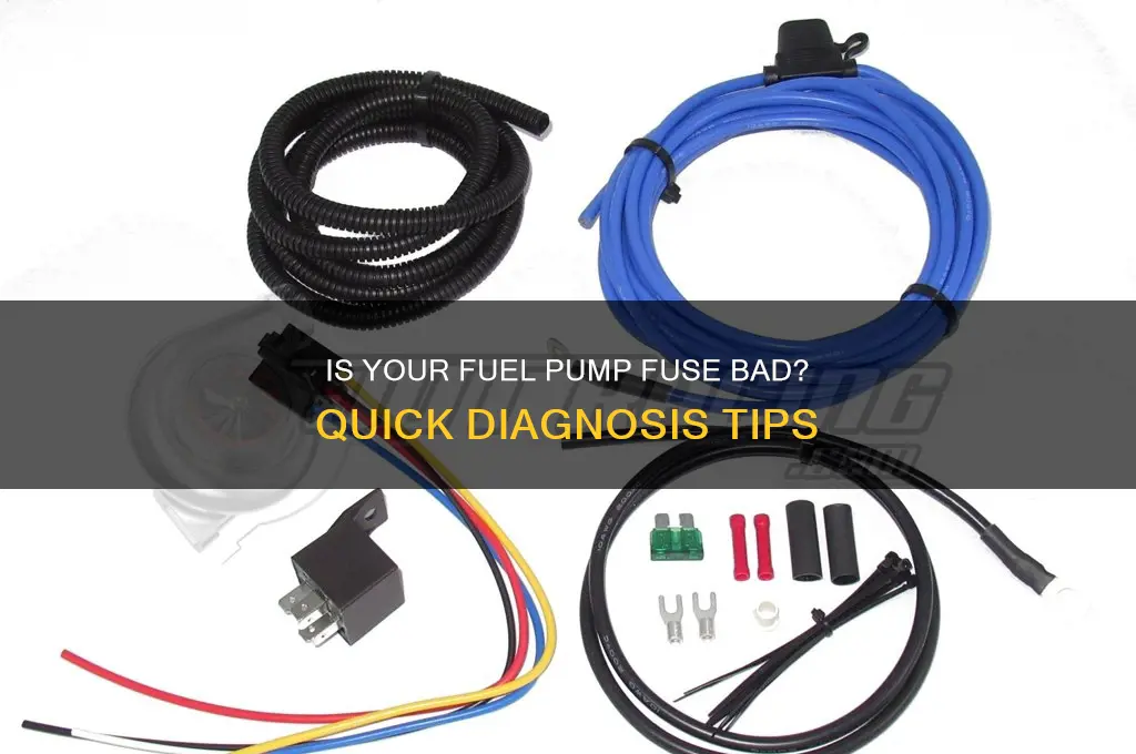 how to know if fuel pump fuse is bad