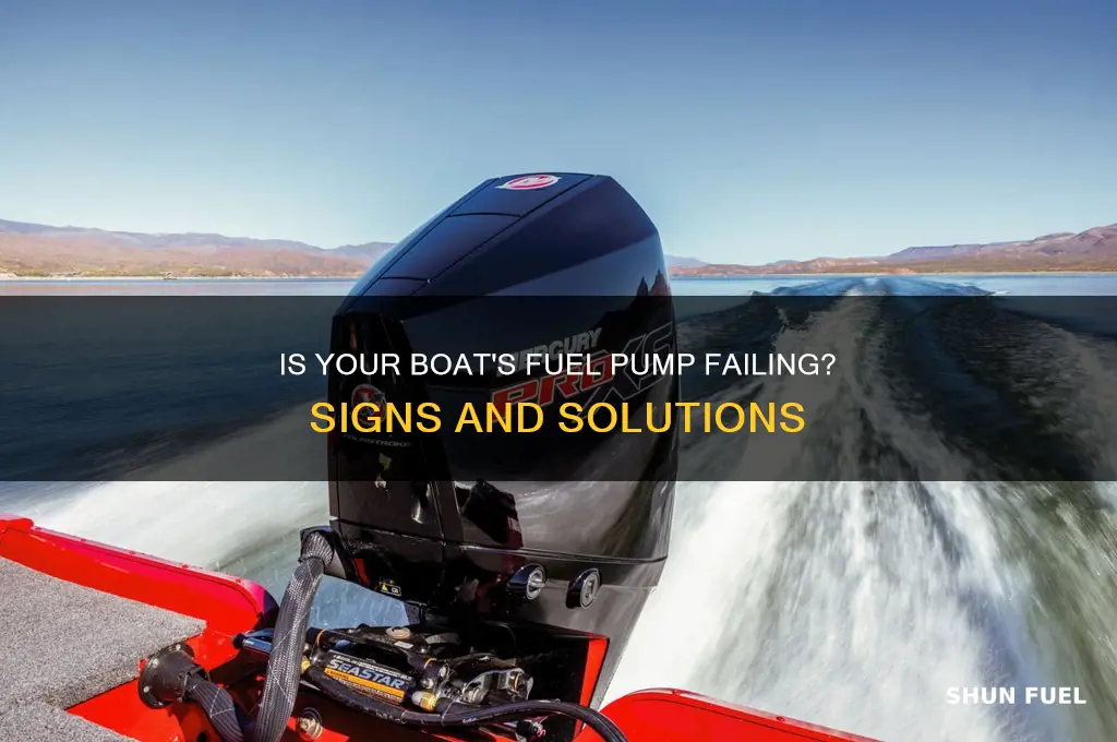 how to know if fuel pump is bad on boat