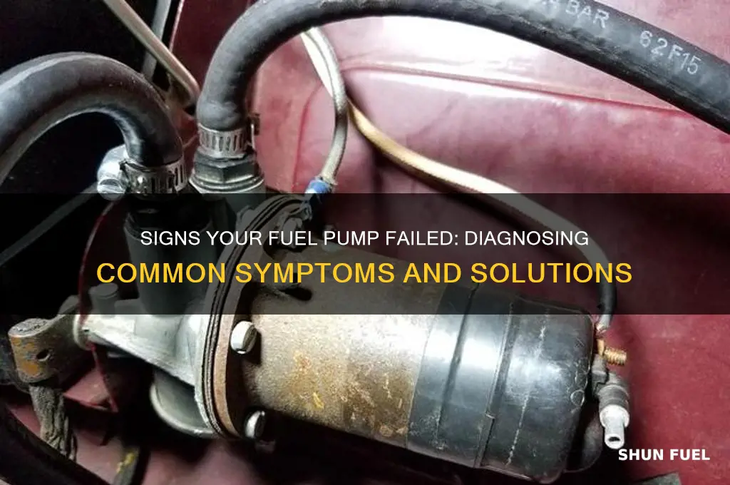how to know if fuel pump went