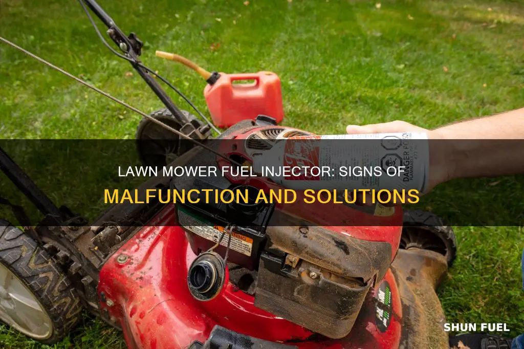 how to know if lawn mower fuel injector not working