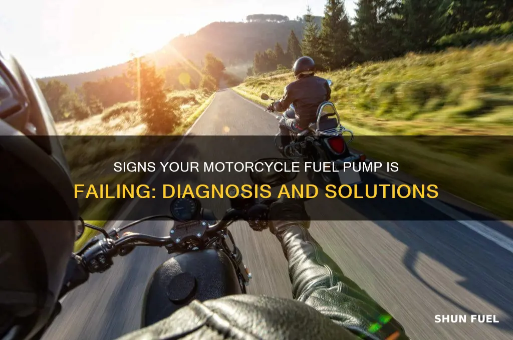 how to know if motorcycle fuel pump not working