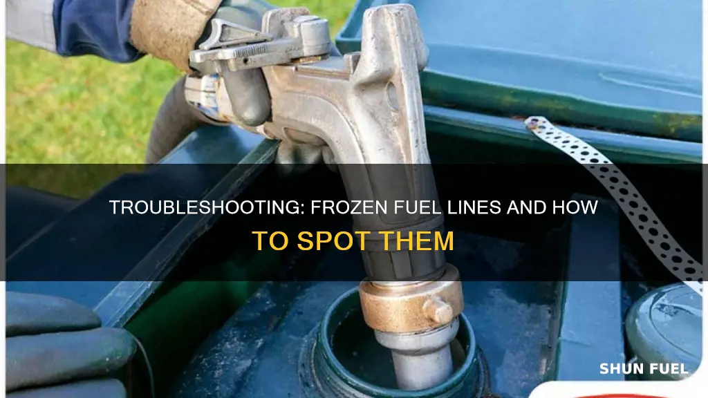 how to know if your fuel line is frozen