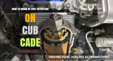 Signs of a Faulty Fuel Filter in Your Cub Cadet