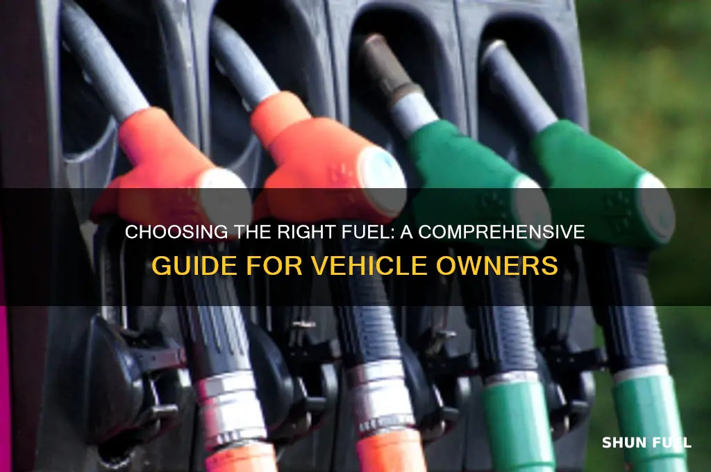 how to know what fuel to use