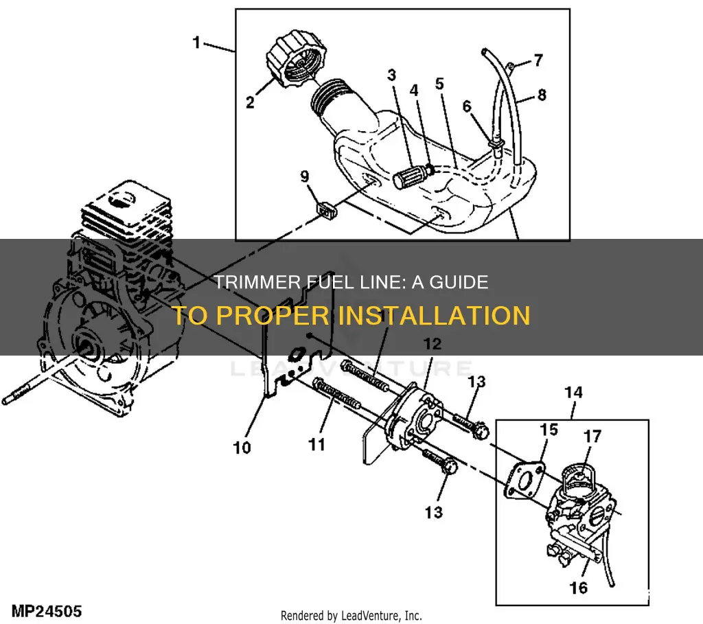 how to know where each fuel line goes on trimmer
