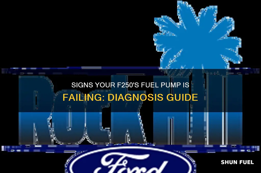how to know your fuel pump is bad f250