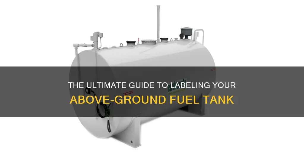 how to label above ground fuel tank