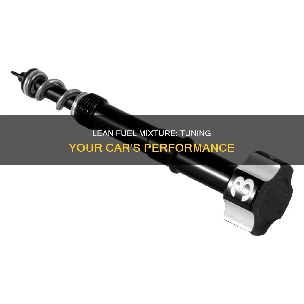 how to lean a car fuel mixture