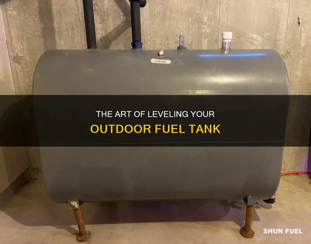 how to leval my outside fuel tank