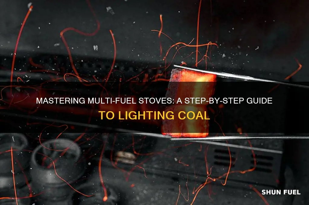 how to light a multi fuel stove using coal