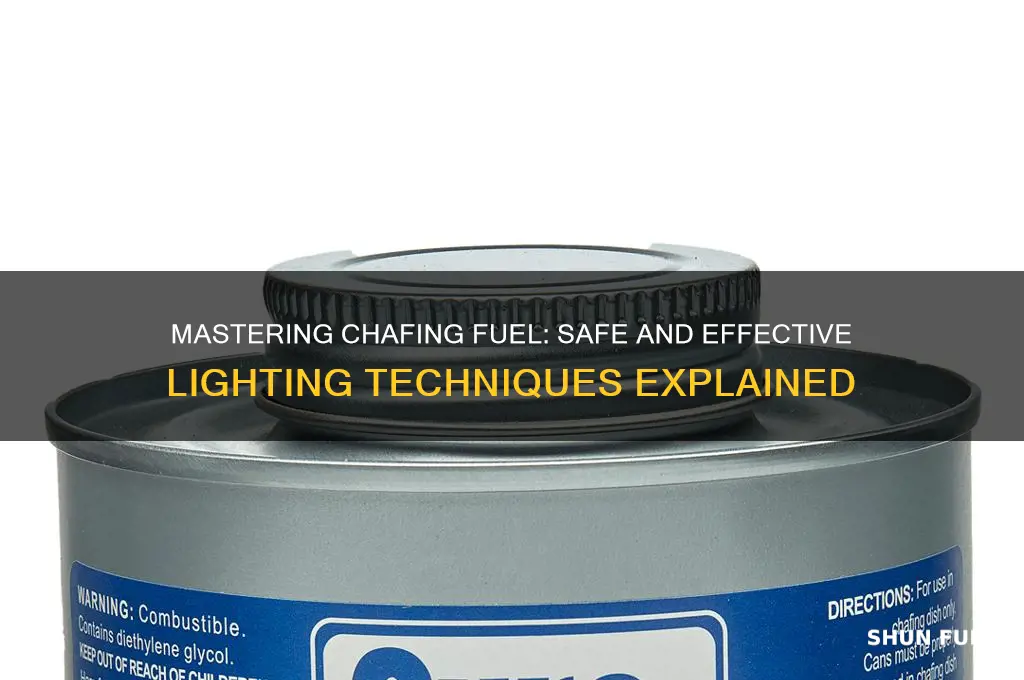 how to light chafing fuel can