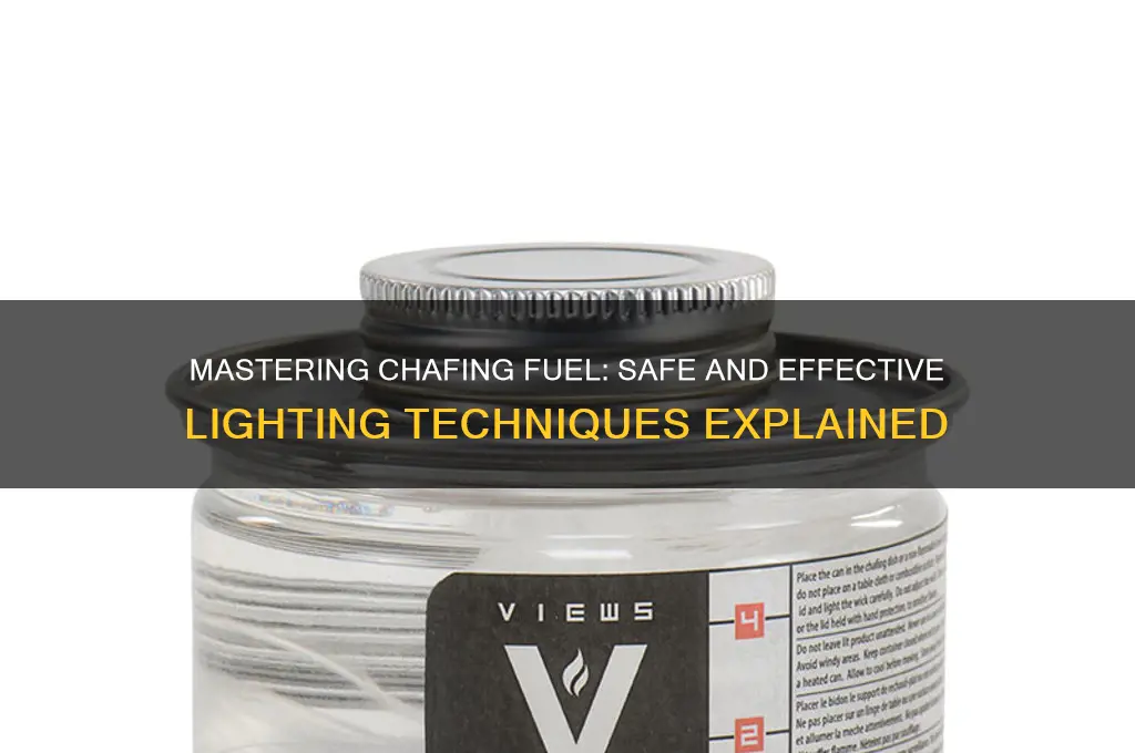 how to light chafing fuel