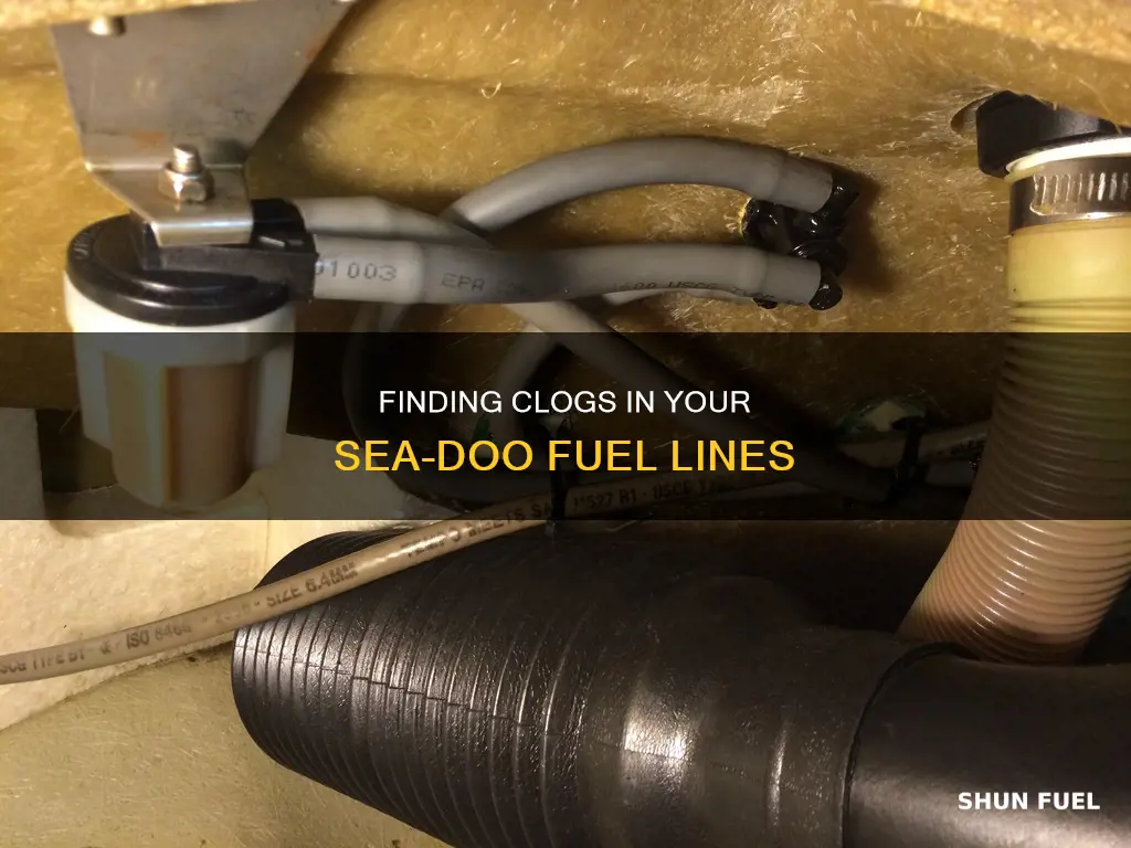 how to locate a clog in seadoo fuel lines