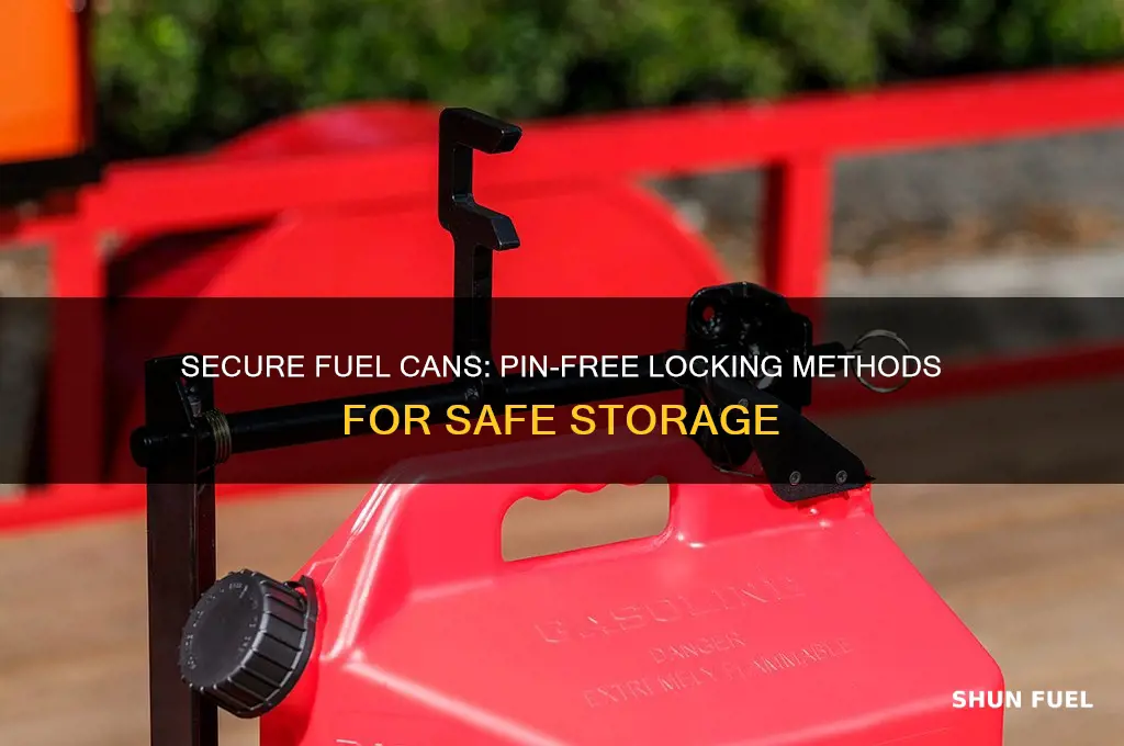 how to lock fuel cans without pin