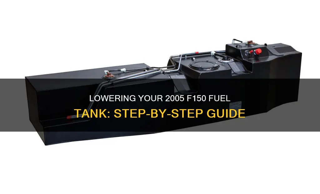 how to lower a fuel tank on a 2005 f150