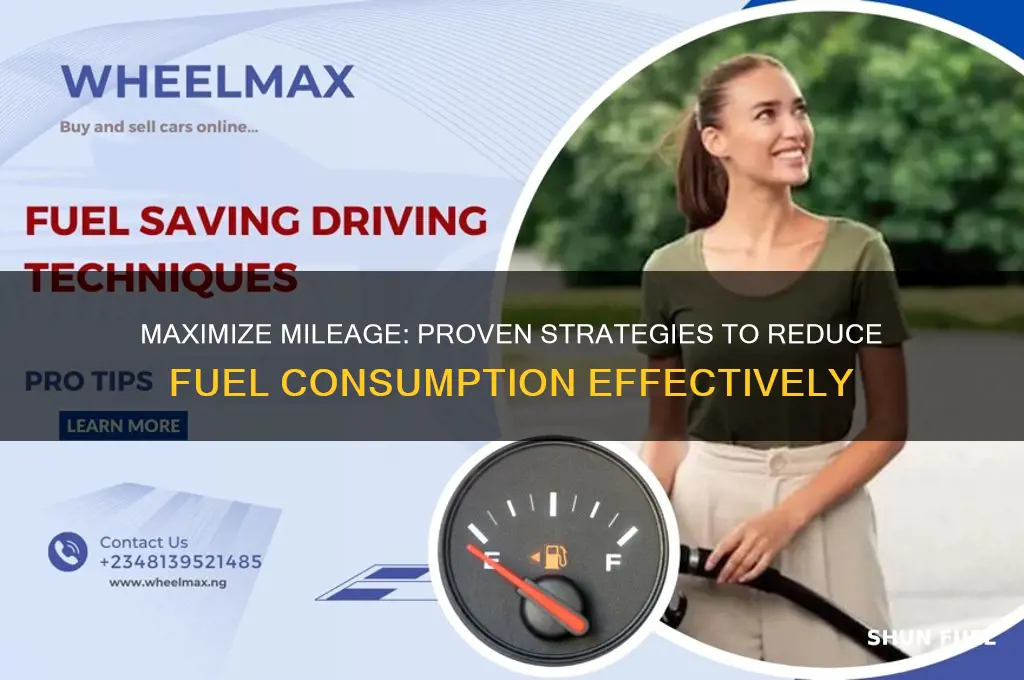 how to lower fuel consumption