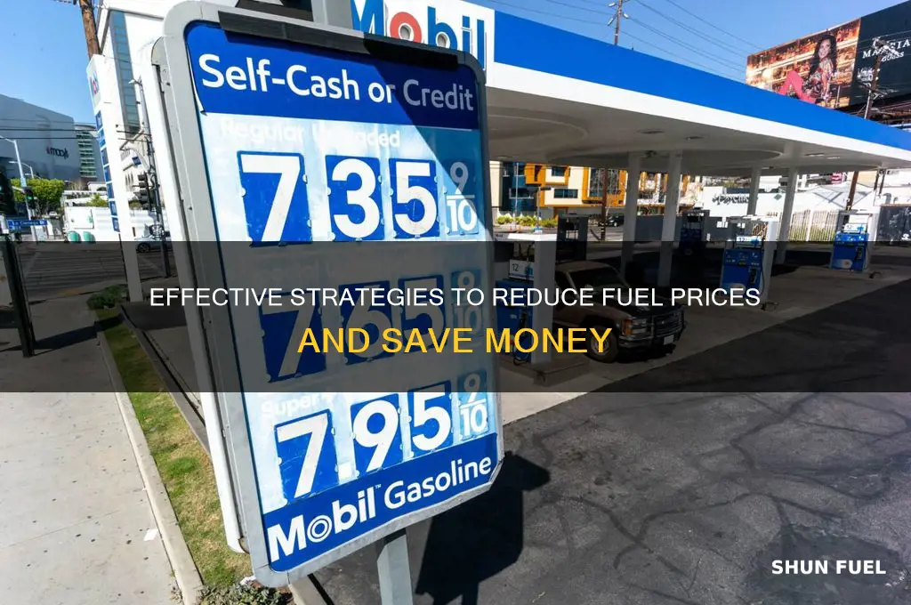 how to lower fuel prices