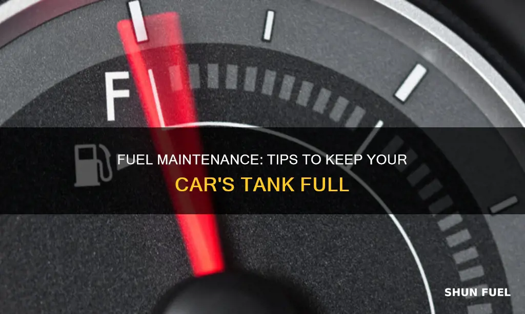 how to maintain car fuel levels