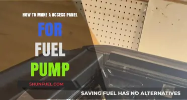 DIY Fuel Pump Access Panel: Easy Installation Guide for Vehicle Maintenance