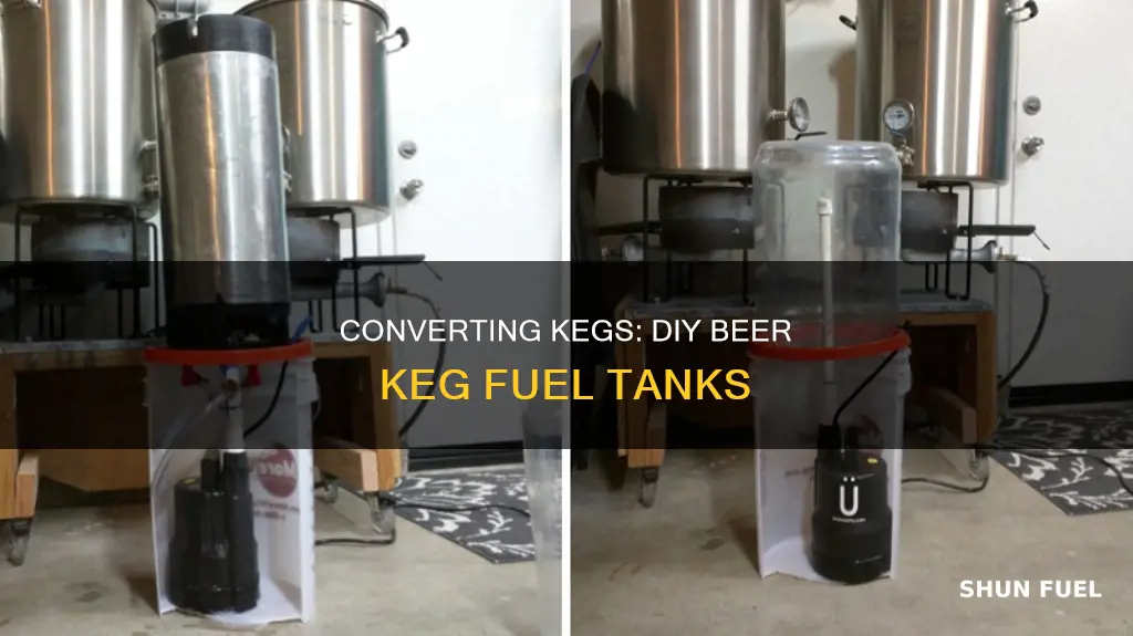 how to make a beer keg fuel tank