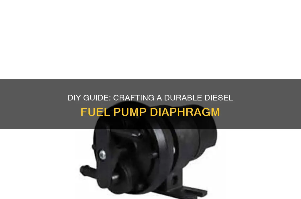 how to make a diesel fuel pump diaphragm