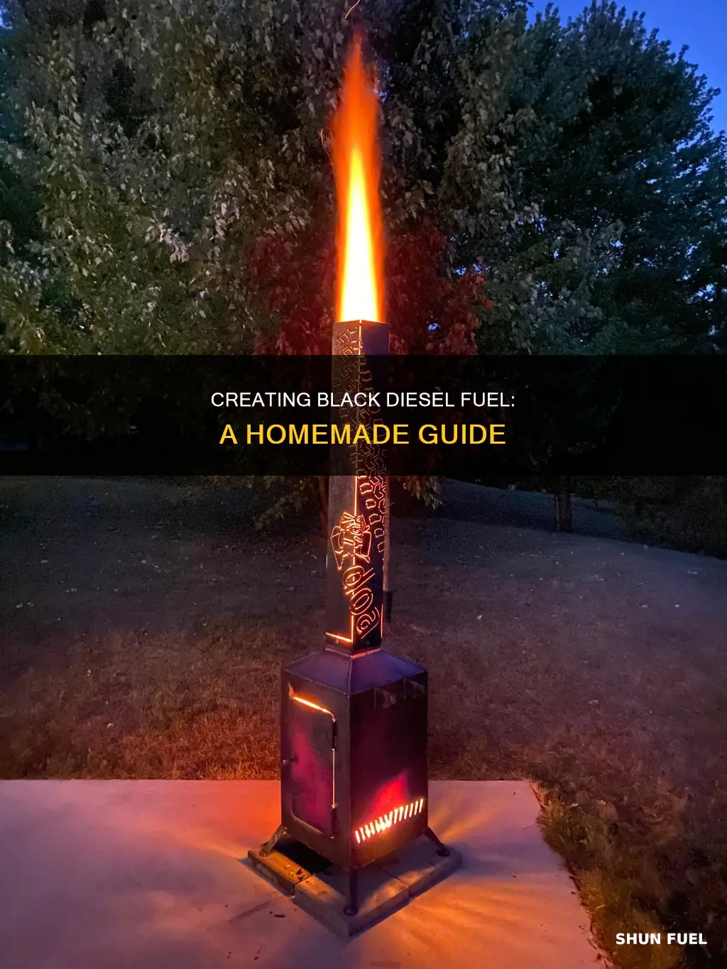 how to make black diesel fuel at home