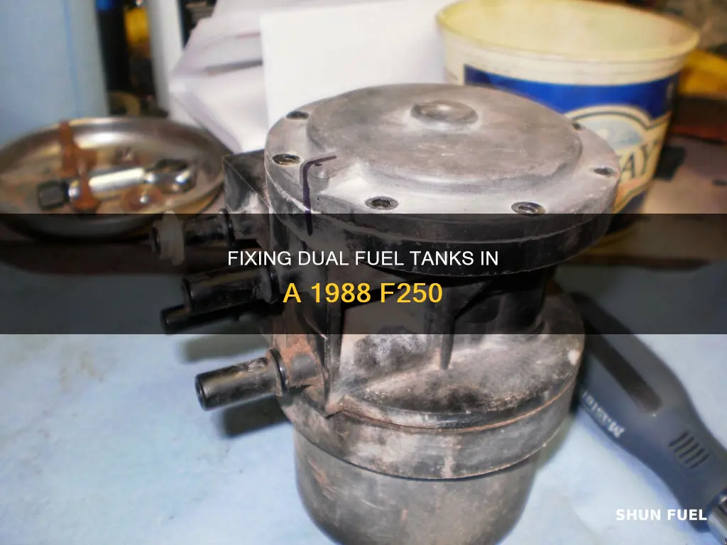 how to make both fuel tanks work on 1988 f250