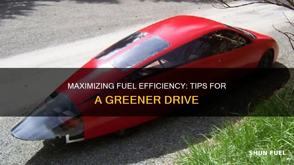 how to make car more fuel effeceint