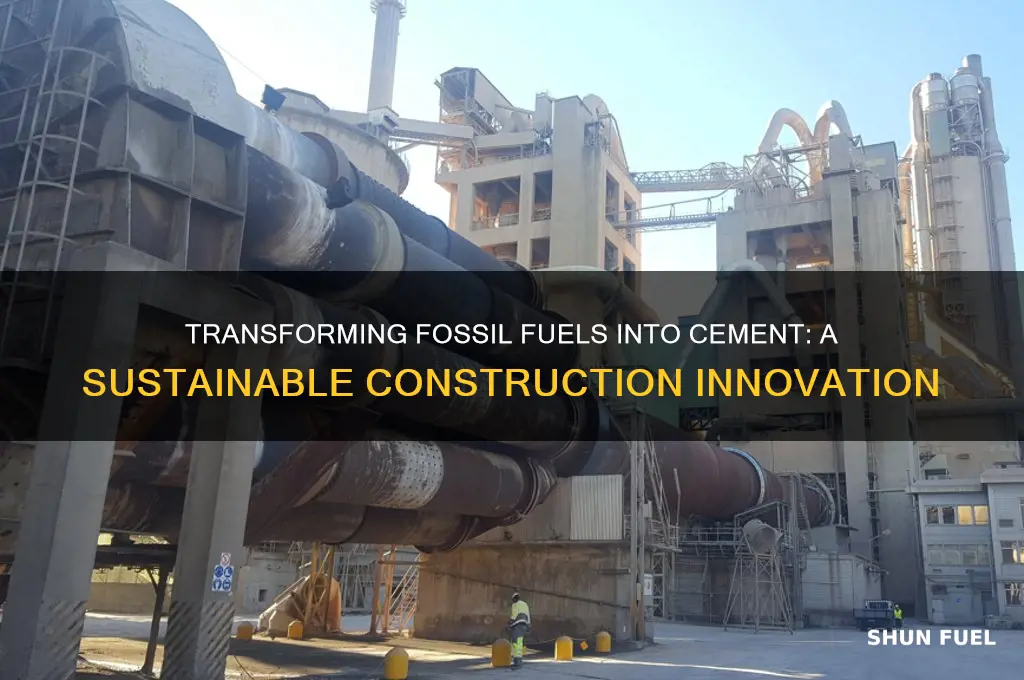 how to make cement from fossil fuels