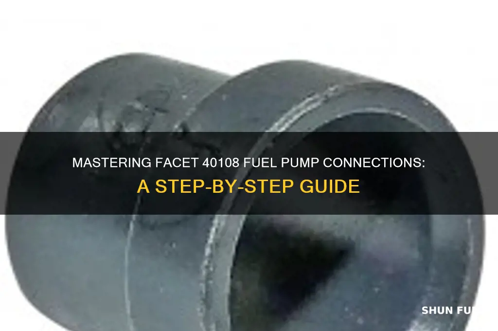 how to make connections to a facet 40108 fuel pump