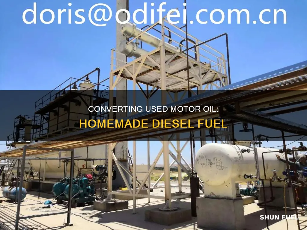 how to make diesel fuel from used motor oil