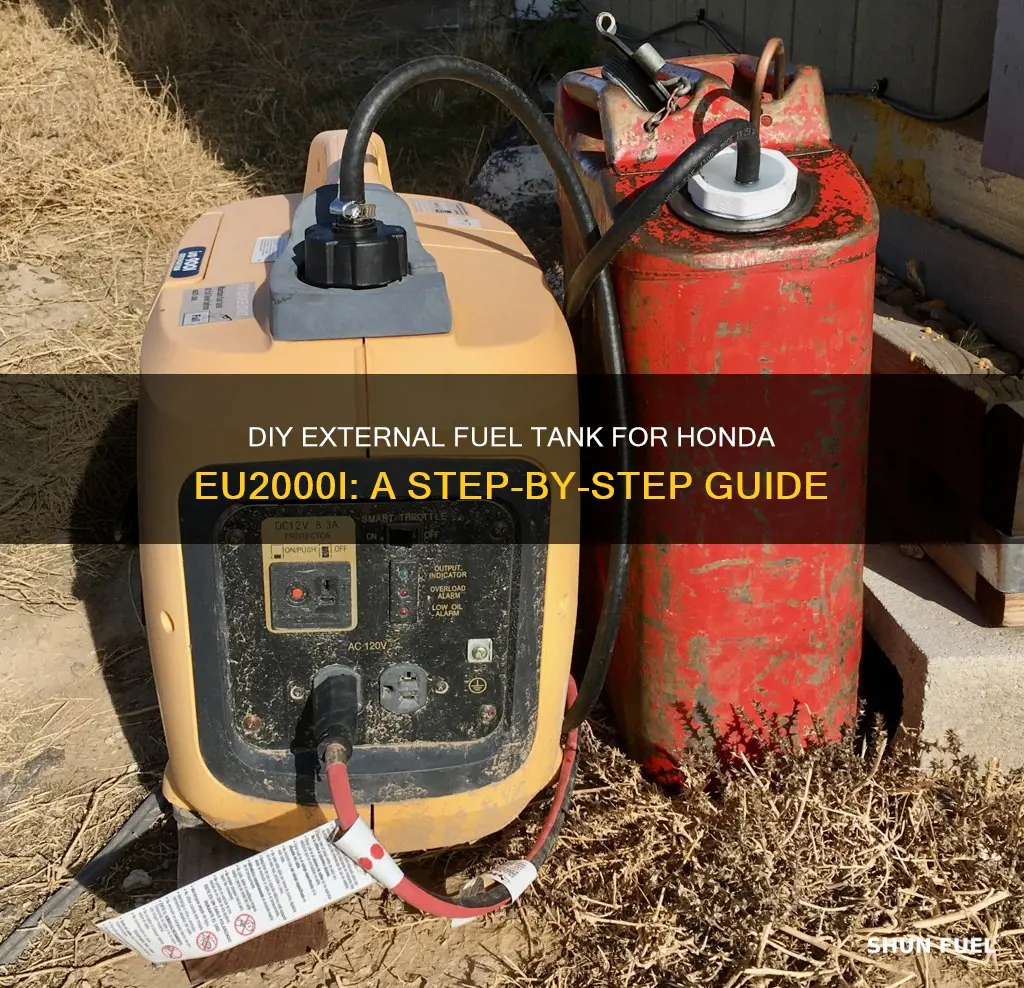 how to make external fuel tank for honda eu2000i