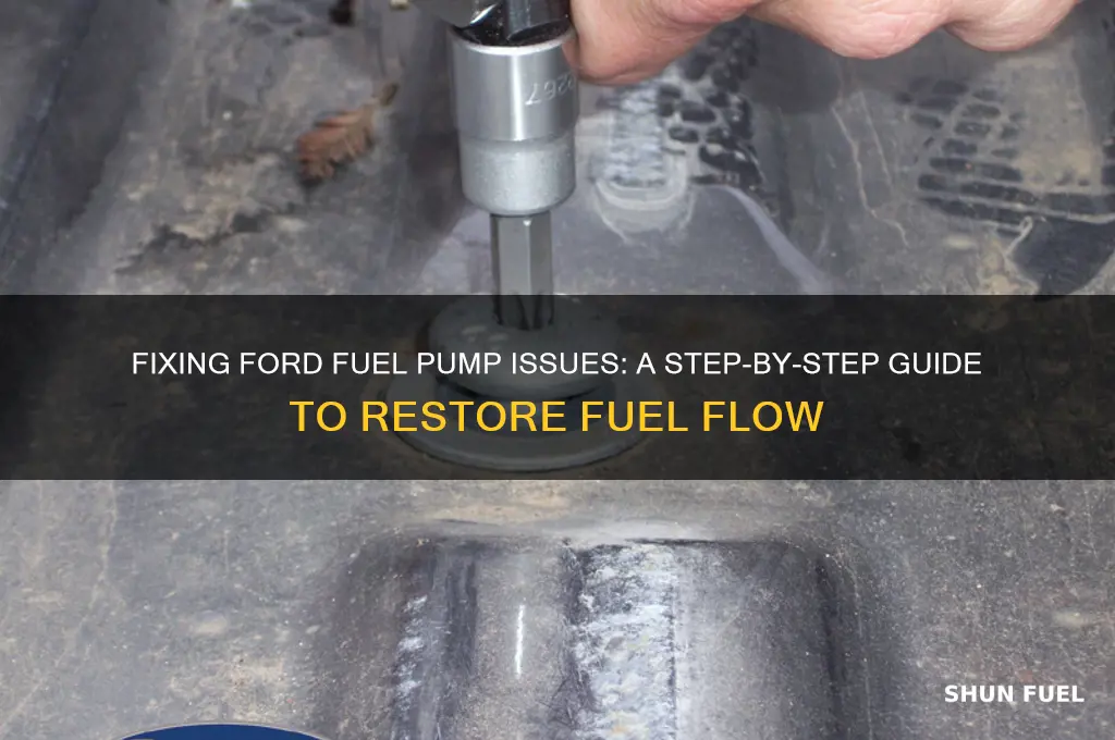 how to make ford fuel pump pump out fuel