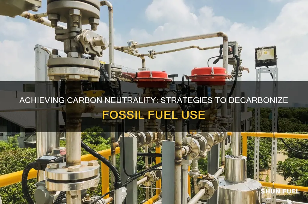 how to make fossil fuels carbon neutral