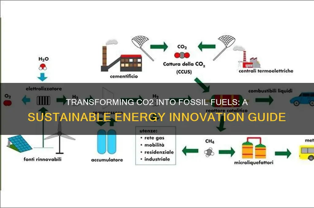 how to make fossil fuels from co2