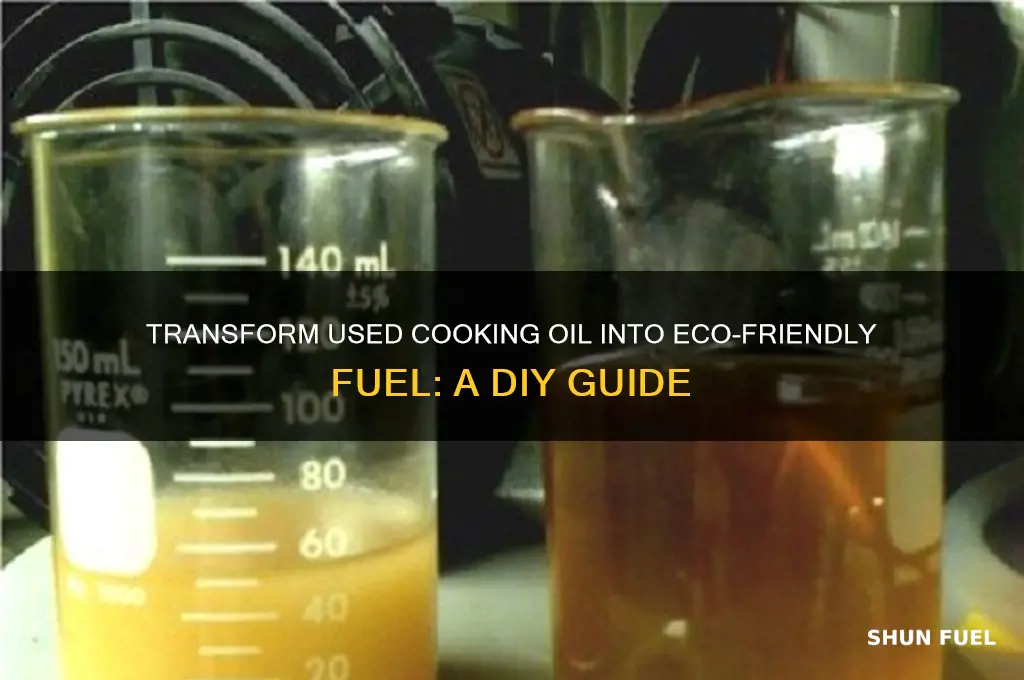 how to make fuel from used cooking oil
