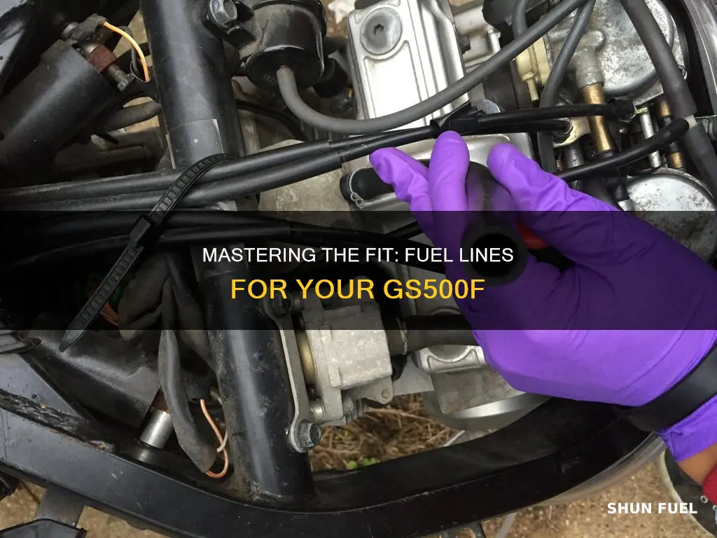 how to make fuel lines fit gs500f