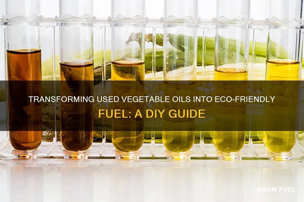 how to make fuel out of used vegetable oils