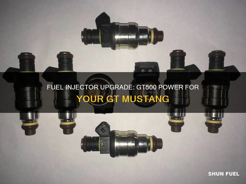 how to make gt500 fuel injectors fit into gt mustang