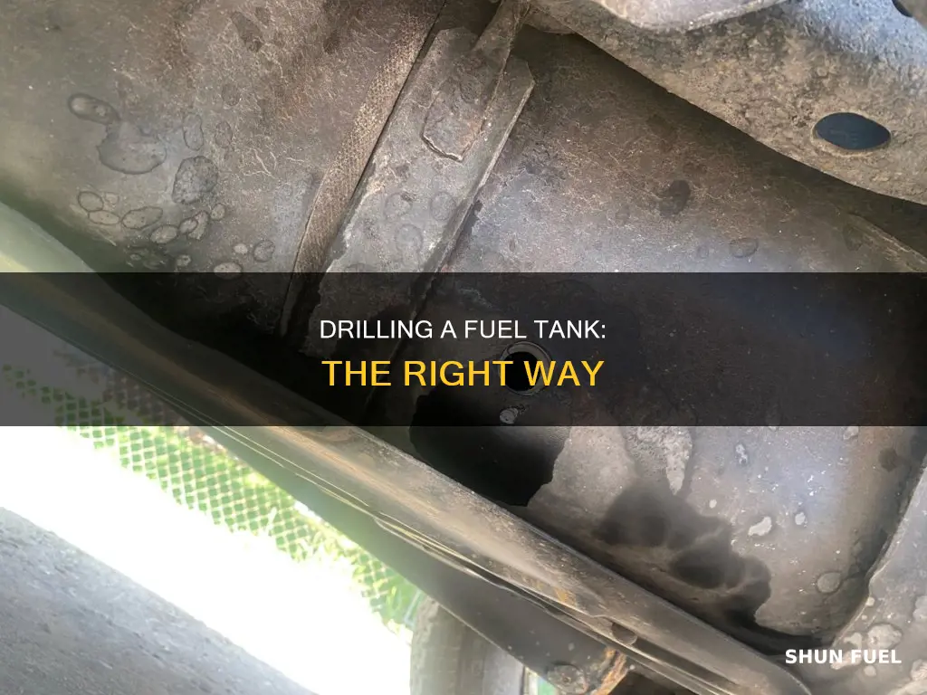 how to make hole in plastic fuel tank for pickup