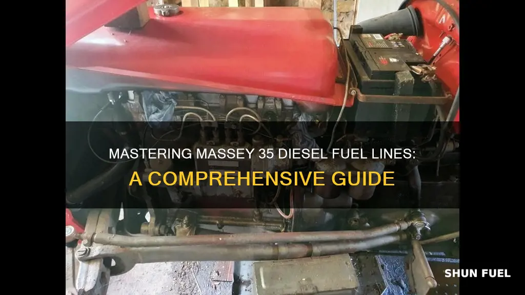 how to make massey 35 diesel fuel lines