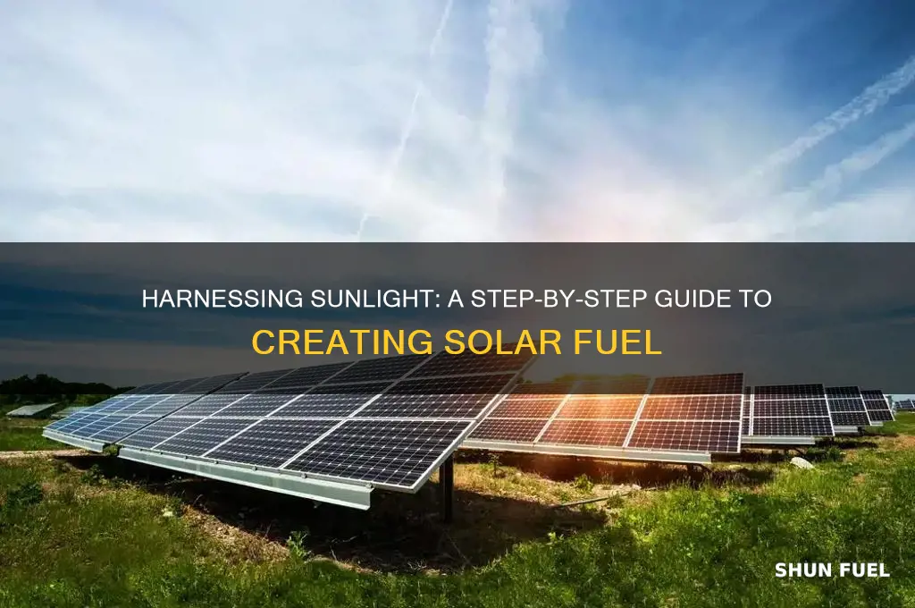 how to make solar fuel