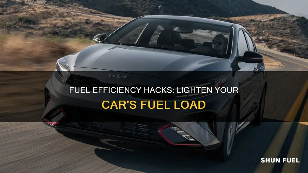 how to make your car lighter on fuel