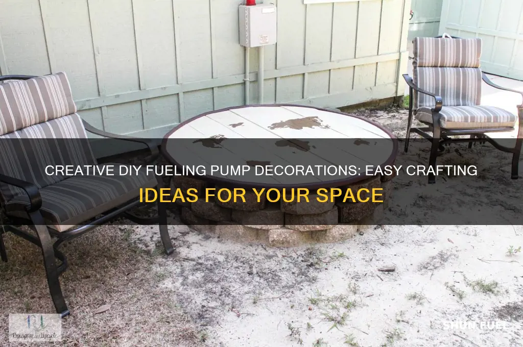 how to make your own fueling pump decorations