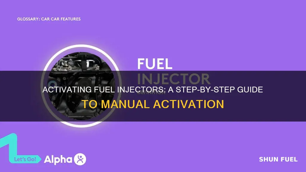 how to manually activate a fuel injector