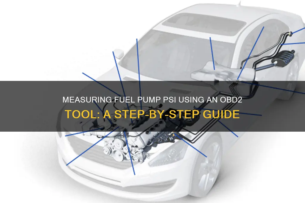 how to measure a fuel pump psi with obd2 tool