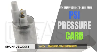 Measuring Electric Fuel Pump PSI: Carb Pressure Guide