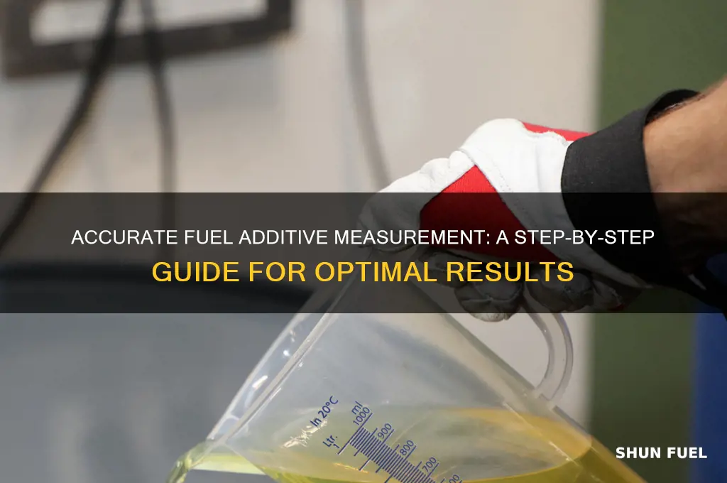how to measure fuel additive