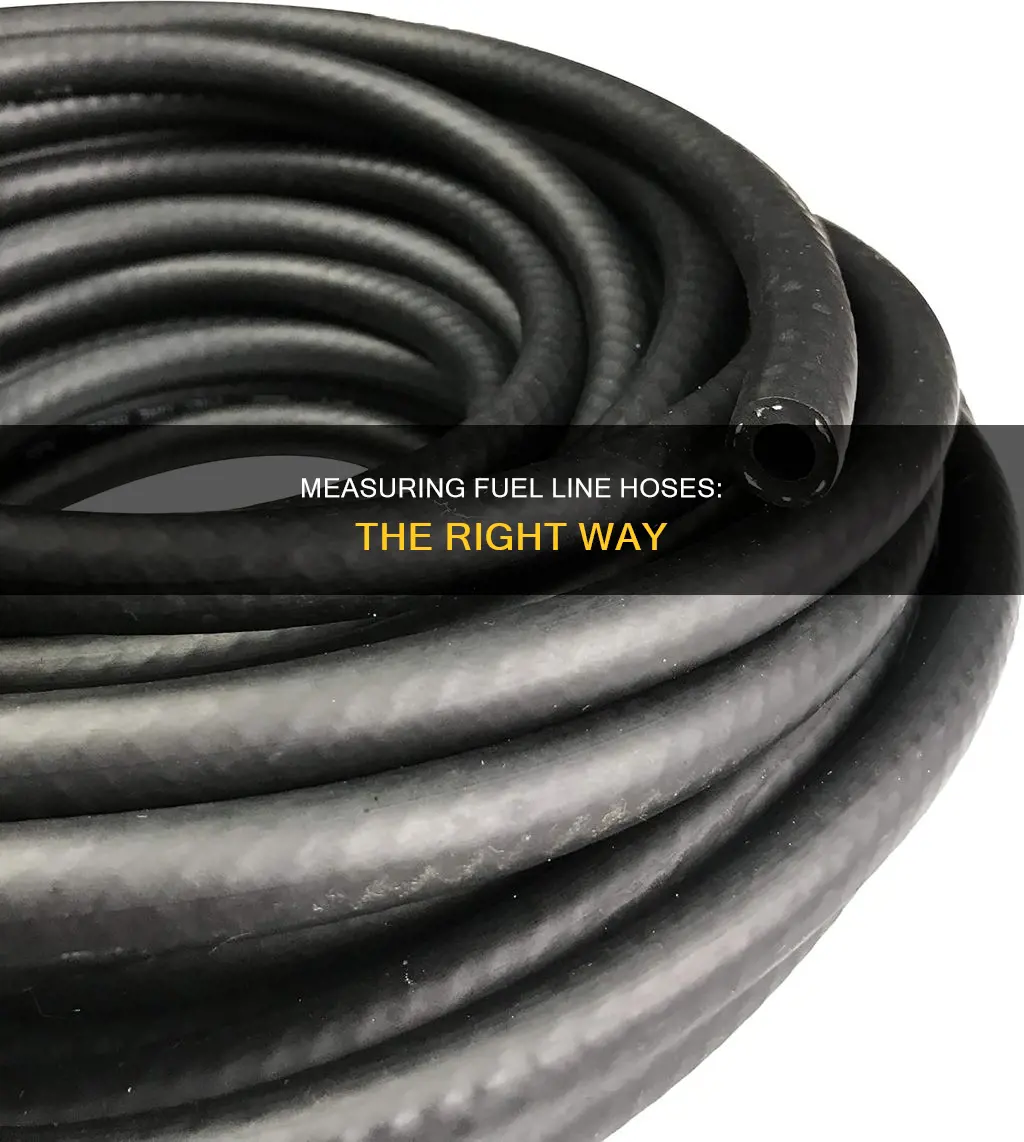 how to measure fuel lin hose