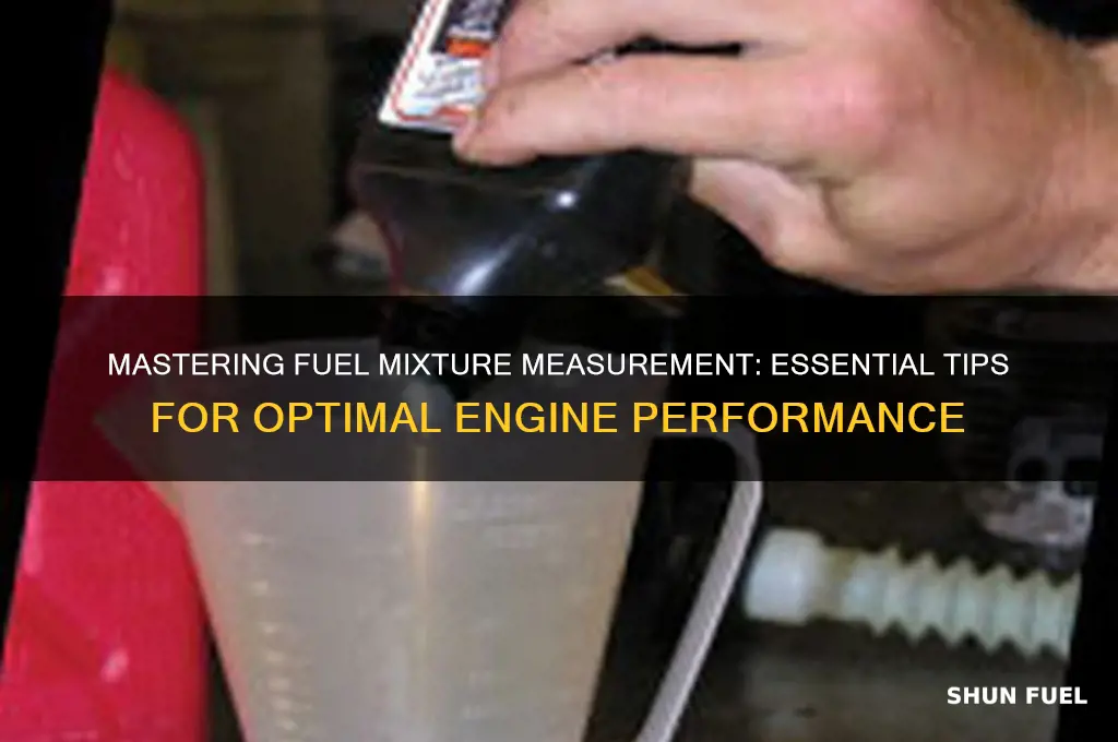 how to measure fuel mixture